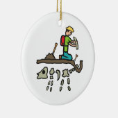 Fossiele jacht keramisch ornament (Rechts)