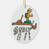 Fossiele jacht keramisch ornament (Rechts)