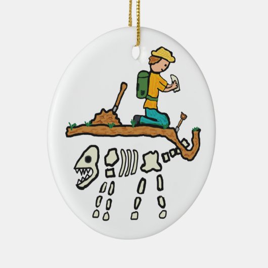 Fossiele jacht keramisch ornament (Rechts)