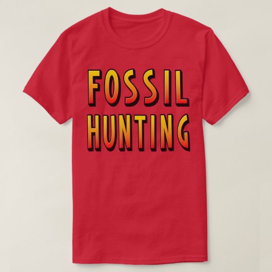 Fossiele jacht t-shirt (Design voorkant)