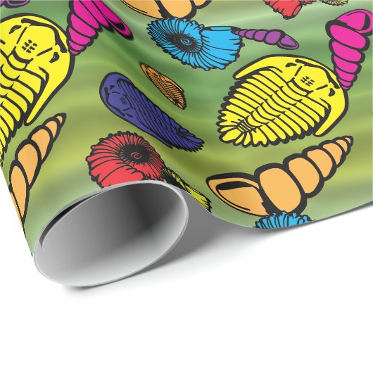 Fossiele lagen cadeaupapier (Rol Hoek)