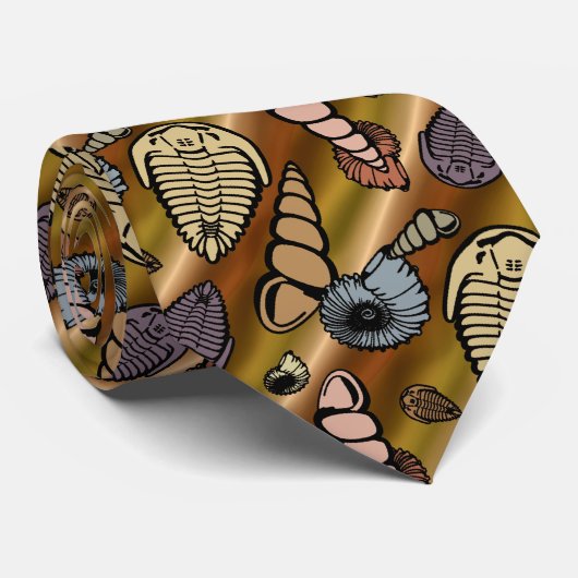 Fossiele lagen - Mutachtig Stropdas (Opgerold)