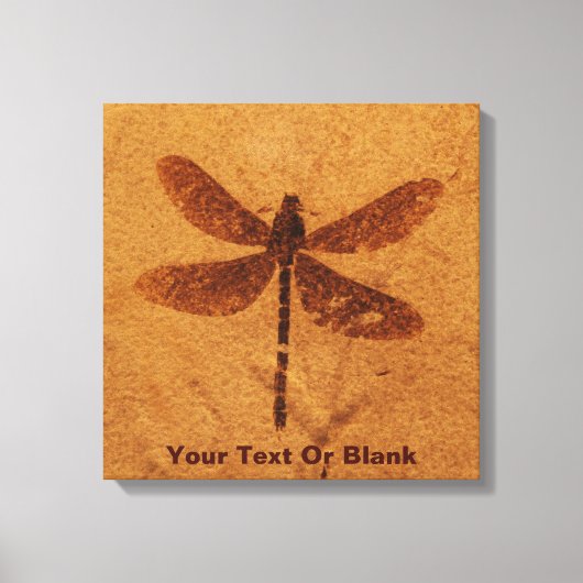 fossiele libel canvas afdruk (Voorkant)