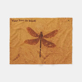 fossiele libel fleece deken (Voorkant (Horizontaal))