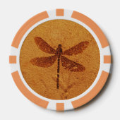 fossiele libel poker chips (Voorkant)