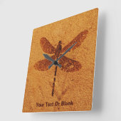 fossiele libel vierkante klok (Hoek)