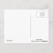 Fossiele vis briefkaart (Achterkant)