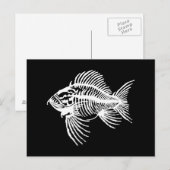 Fossiele vis briefkaart (Voorkant / Achterkant)