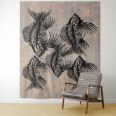 Fossiele vis wandkleed (In situ)