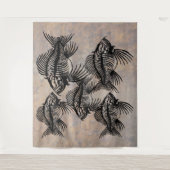 Fossiele vis wandkleed (Voorkant)