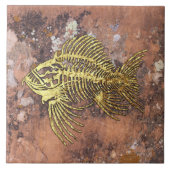 Fossiele viskeramische Tegel Tegeltje (Voorkant)