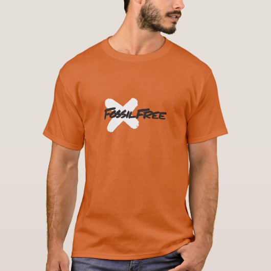 Fossiele vrije Mannen T-shirt (Voorkant)