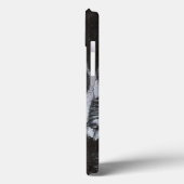 Fossiele witte vis op zwarte achtergrond Case-Mate iPhone case (Achterkant / Links)