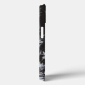 Fossiele witte vis op zwarte achtergrond Case-Mate iPhone case (Achterkant / Rechts)