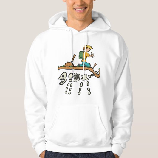 Fossielen jagen hoodie (Voorkant)
