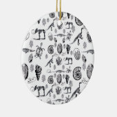 Fossielen Keramisch Ornament (Rechts)