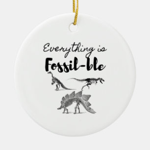 Fossielen Keramisch Ornament