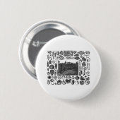 FOSSIELEN RONDE BUTTON 5,7 CM (Voorkant /achterkant)