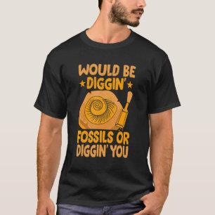 Fossielen zouden digitaal zijn om Fossiele jager t T-shirt