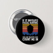 fossielenjager ronde button 5,7 cm (Voorkant /achterkant)