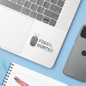 Fossielenjager Trilobiet Sticker (Laptop met iPhone)