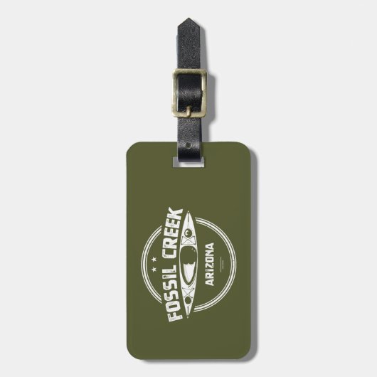 Fossil Creek Arizona Kayaking Bagagelabel (Voorkant verticaal)