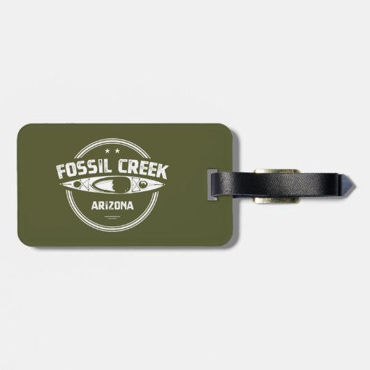 Fossil Creek Arizona Kayaking Bagagelabel (Achterkant horizontaal)