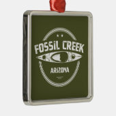 Fossil Creek Arizona Kayaking Metalen Ornament (Rechts)