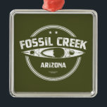 Fossil Creek Arizona Kayaking Metalen Ornament<br><div class="desc">Fossil Creek Wild and Schilderachtig River is een van de belangrijkste rivieren van de Verde,  de enige andere wilde en schilderachtig rivier van Arizona.</div>