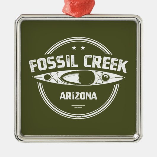 Fossil Creek Arizona Kayaking Metalen Ornament (Voorkant)