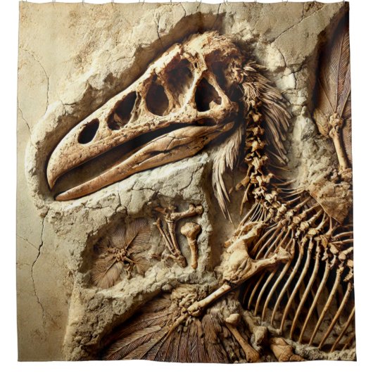 Fossil Douchegordijn (Voorkant)