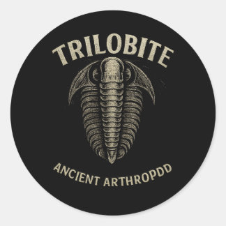 Fossil Echoes – Artisan Trilobite Ronde Sticker