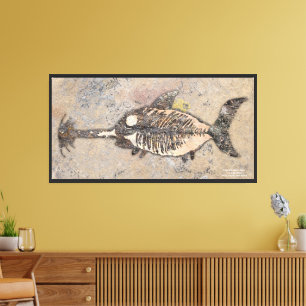 Fossil Fish Gitaar Haai Pratende Canyons, Ne Print
