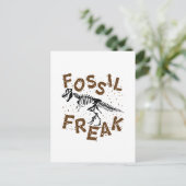 Fossil Freak Paleontology Dinosaur Botten Briefkaart (Staand voorkant)