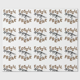 Fossil Freak Paleontology Dinosaur Botten Cadeaupapier