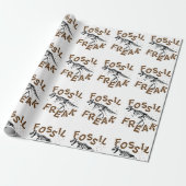 Fossil Freak Paleontology Dinosaur Botten Cadeaupapier (Uitgerold)