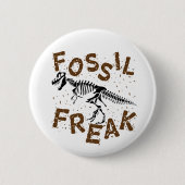 Fossil Freak Paleontology Dinosaur Botten Ronde Button 5,7 Cm (Voorkant)