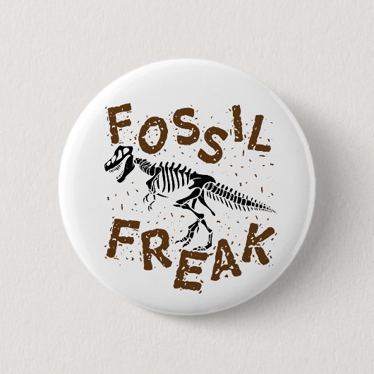 Fossil Freak Paleontology Dinosaur Botten Ronde Button 5,7 Cm (Voorkant)