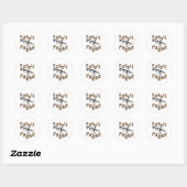 Fossil Freak Paleontology Dinosaur Botten Ronde Sticker (Vel)