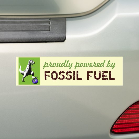 Fossil Fueled Bumpersticker (Op auto)
