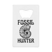 Fossil Hunter Creditkaart Flessenopener (Voorkant)
