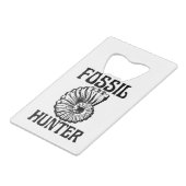 Fossil Hunter Creditkaart Flessenopener (Achterkant Gekanteld)