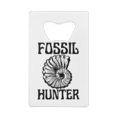 Fossil Hunter Creditkaart Flessenopener (Achterkant)