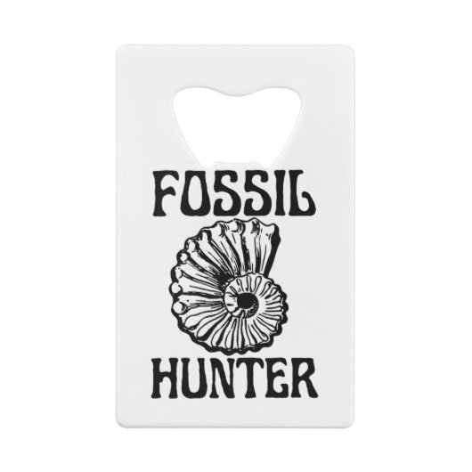Fossil Hunter Creditkaart Flessenopener (Achterkant)