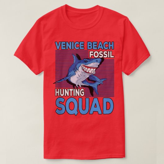 Fossil Hunter Design for a Shark Tooth Enthusiast T-shirt (Design voorkant)