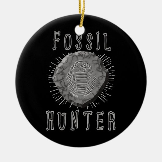 Fossil Hunter Fossil Hunting Paleontologist Keramisch Ornament (Voorkant)