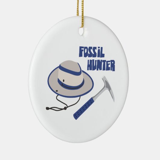 Fossil Hunter Keramisch Ornament (Rechts)