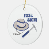 Fossil Hunter Keramisch Ornament (Links)