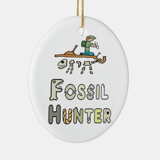 Fossil Hunter Keramisch Ornament (Rechts)