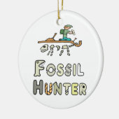 Fossil Hunter Keramisch Ornament (Links)